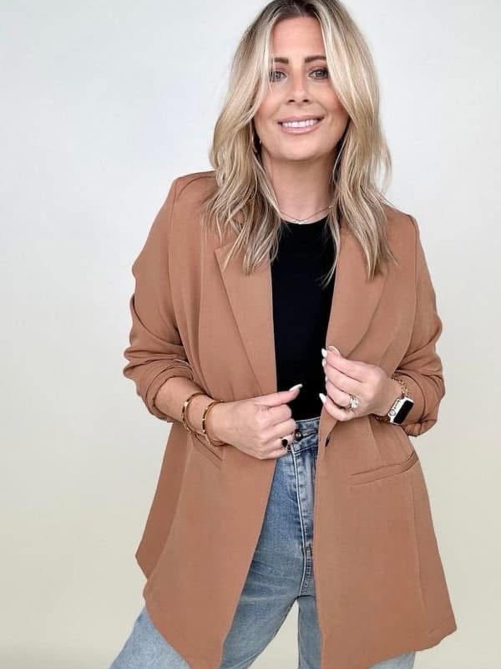 NWT Women’s Oversized Tan Blazer